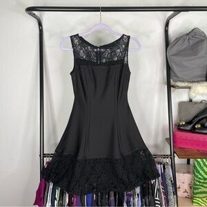 DRESSBARN Collection Black Bandage Fit N Flare Dress